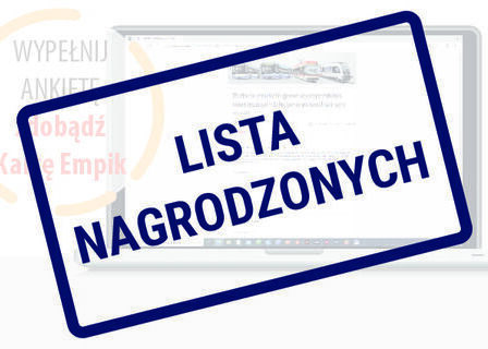 Ankieta internetowa - Karty prezentowe zostały przyznane!